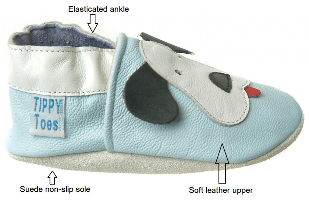 Tippy Toes leather baby shoe